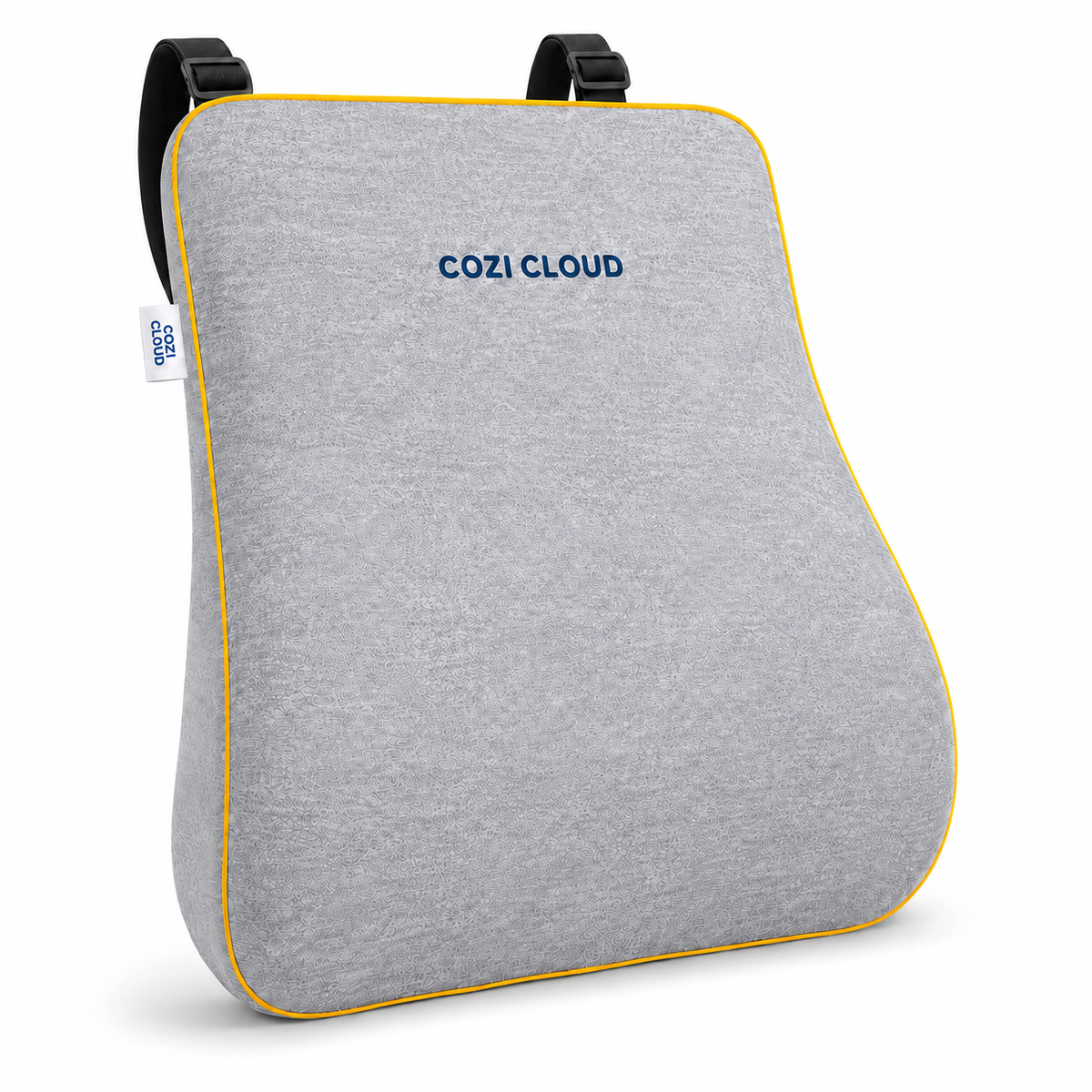 Cozi Cloud CloudNest B1 Thin Memory Foam Backrest Pillow for Car & Chair – Dual Adjustable Straps