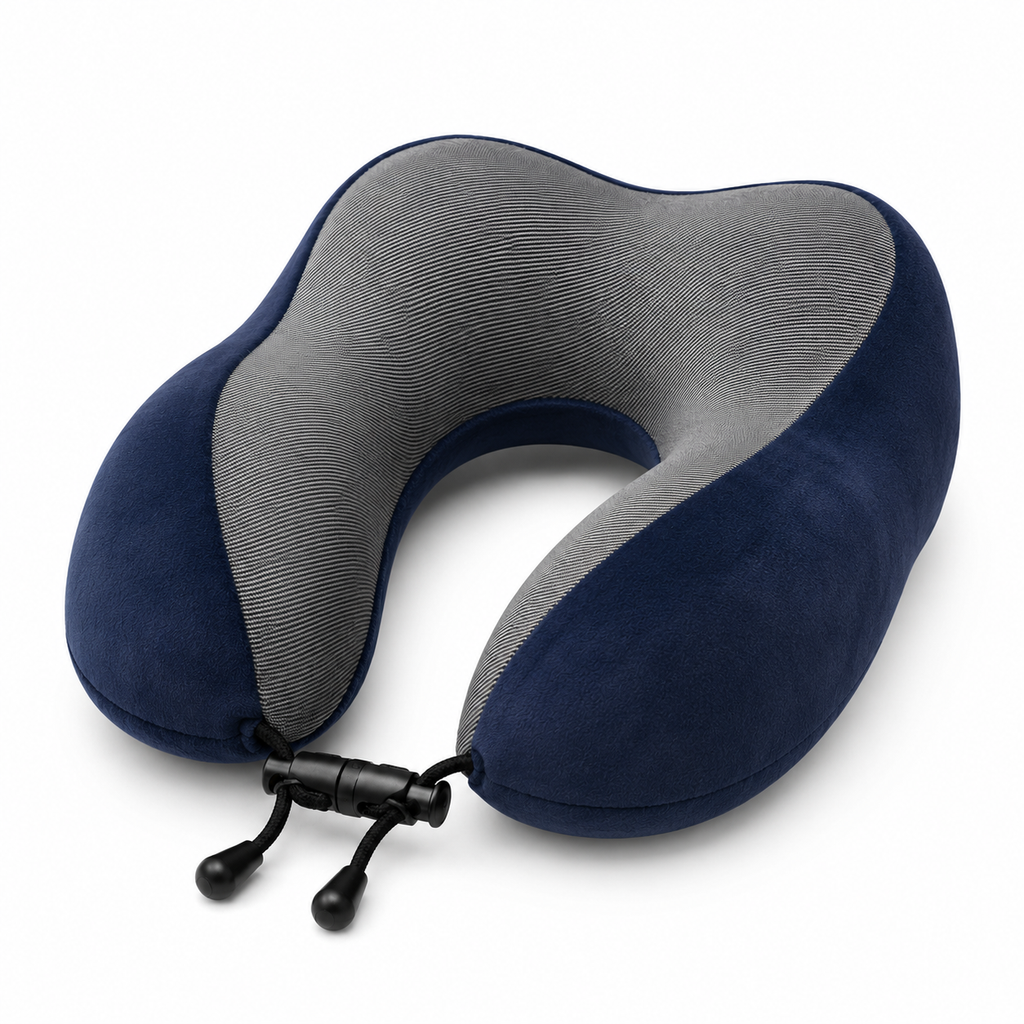 Cozi Cloud Travel Neck Pillow with Eye Mask |  Complete 4 in 1 Travel Pack