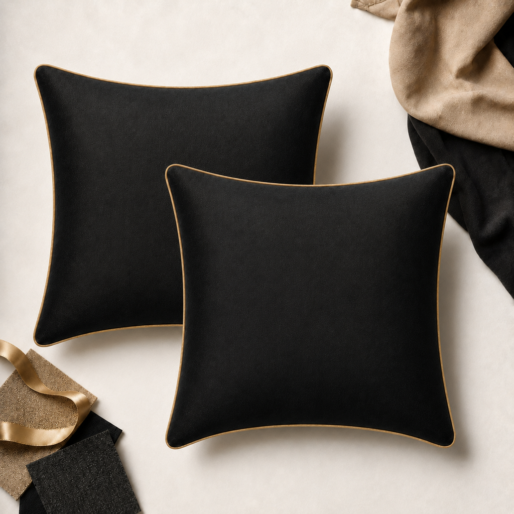 Cozi Cloud Luxe Velvet Memory Foam Cushion – 12x12 Inch