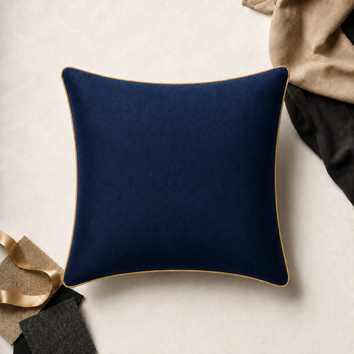 Cozi Cloud Luxe Velvet Memory Foam Cushion – 12x12 Inch