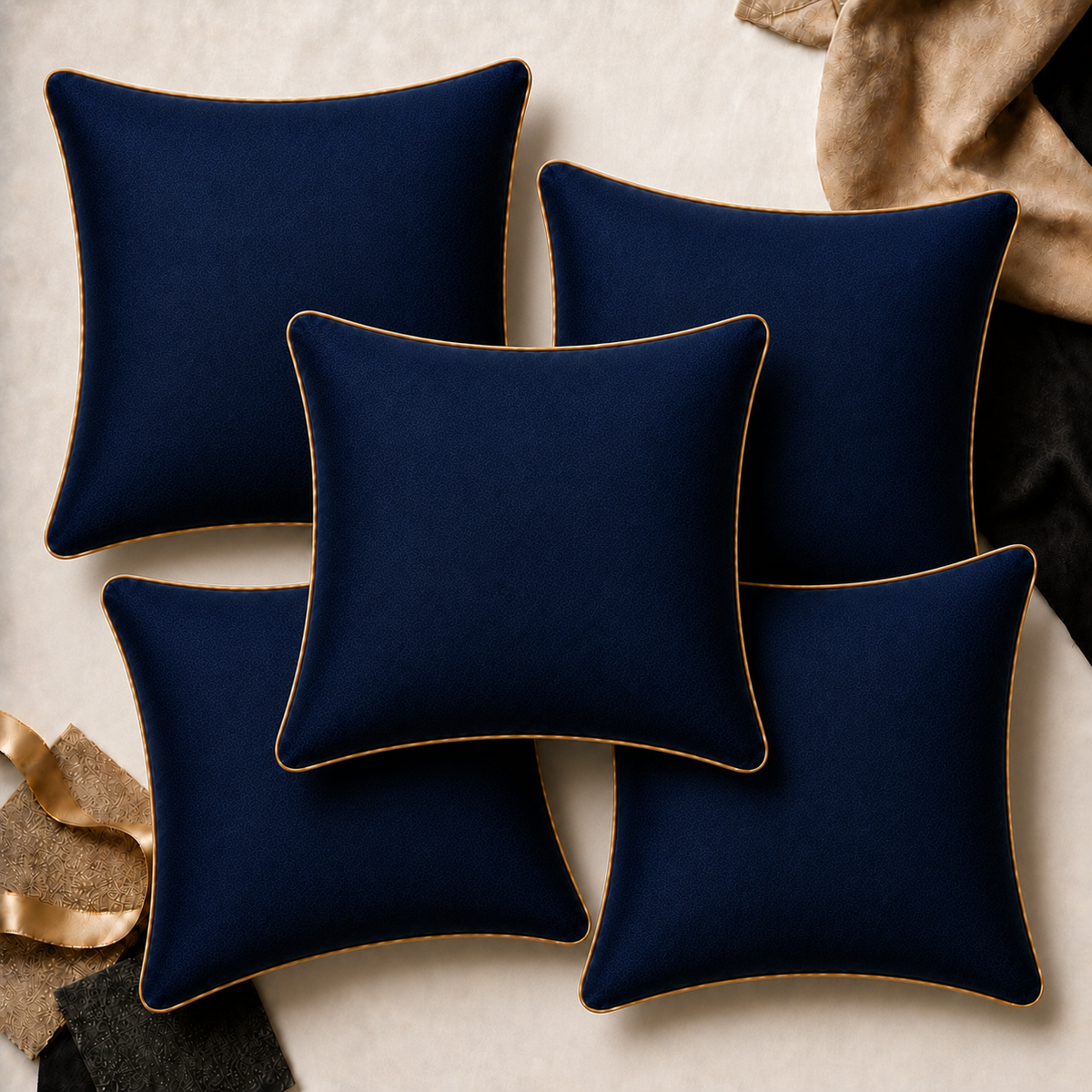 Cozi Cloud Luxe Velvet Memory Foam Cushion – 12x12 Inch