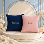 Cozi Cloud LuxeCurve Embroidered Cushion Combo – Pack of 2