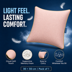 Cozi Cloud Luxe Velvet Memory Foam Cushion – 12x12 Inch